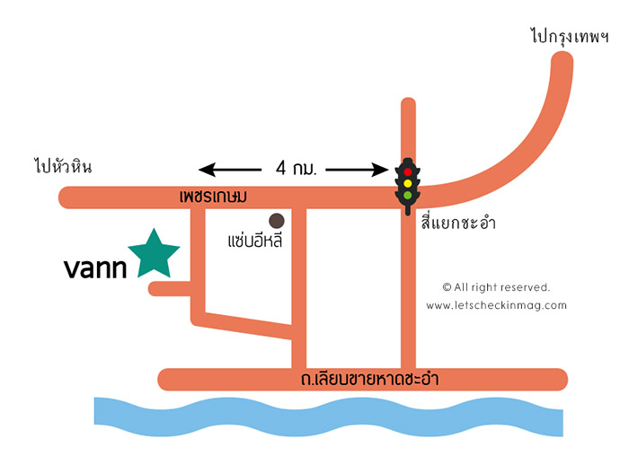แผนที่ Vann Hua Hin Resort