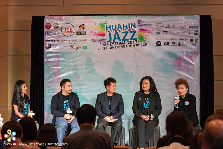 ถาพบรรยากาศการแถลงข่าวงาน Hua Hin International Jazz Festival 2017 ณ โรงแรม ฮิลตัน หัวหิน เมื่อวันที่ 2 มิถุนายน 2560