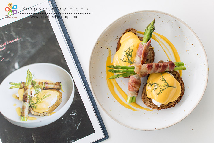 Bacon wrapped Asparagus Eggs Benedict