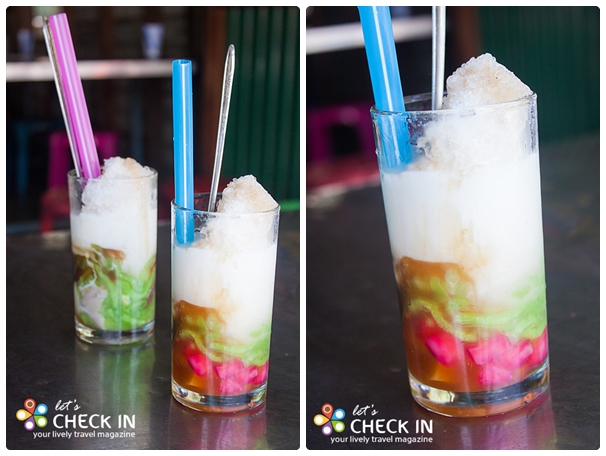 อร่อยเมืองเพชร : ลอดช่องน้ำตาลข้นโพธิ์การ้อง