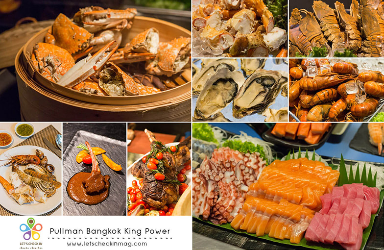 บุฟเฟ่ต์ซีฟู้ดและบาร์บีคิว : Cuisine Unplugged @ Pullman Bangkok King Power