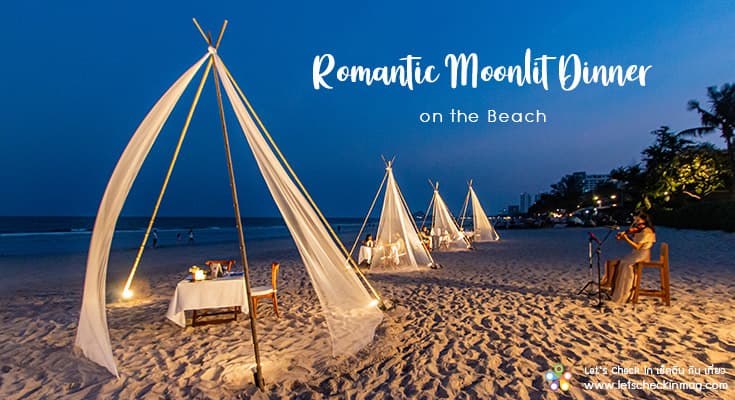 Romantic Moonlit Dinner On The Beach